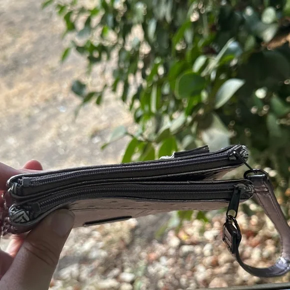 Steve Madden Shimmering Silver Wristlet - Picture 15 of 15